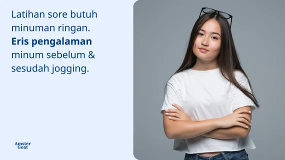 Latihan Sore Terasa Lebih Ringan, Pengalaman Eris Minum Sebelum & Sesudah Jogging