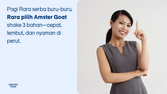 Pagi Serba Buru-buru? Rara Pilih Amster Goat Shake 3 Bahan yang Cepat dan Nyaman di Perut